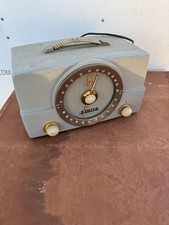 Radio d'epoca da tavolo Zenith H725 grigia pulita