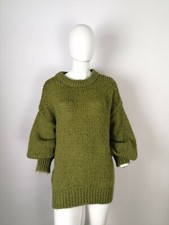 ZARA KNIT MAGLIONE LANA MAGLIETTA DONNA TAGLIA M COLORE VERDONE COME NUOVA