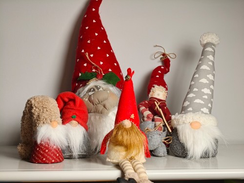 Set gnomi stoffa natale - gnomi,