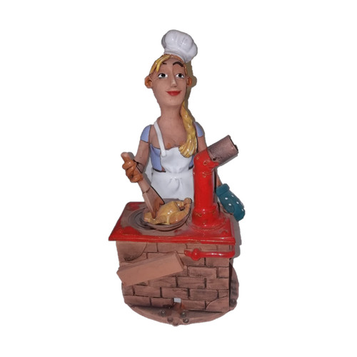 Statuina ceramica decorata - statuina,