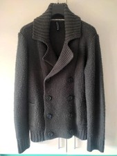 Cardigan grigio invernale doppiopetto Piazza Italia M