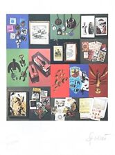 Daniel Spoerri Opera Litografia  Lo Scorpione  firma numerata Bolaffi Arte 3688