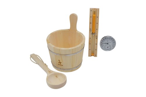 Set accessori sauna secchio