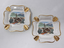 Coppia Posacenere Vintage Italiano Sesto Fiorentino Corallo Merano Panorama