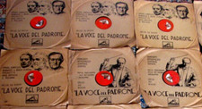 78 giri CLASSICA 9 dischi: 8 LA VOCE DEL PADRONE+1 CETRA Ciaikovski-Brahm-Dukas