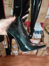 Latex Gomma Sopra Stivali Nero