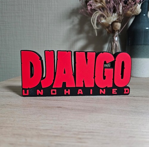 Plaque django unchained logo - plaque,