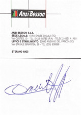 Autografo Stefano ANZI sci