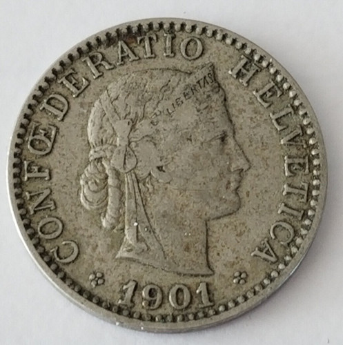 1901 rappen confederazione - 20,