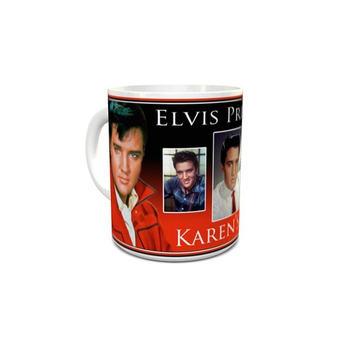 Elvis presley personalised mug - presley,