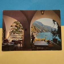 POSITANO  LA SPIAGGIA DEL COVO DEI SARACENI VECCHIA CARTOLINA A COLORI VIAGGIATA