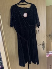 Popsy Vestito Velluto Nero