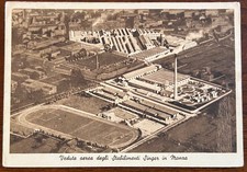 CARTOLINA D' EPOCA-MONZA (MB) "STABILIMENTI SINGER" VIAGGIATA 1940