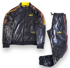 Adidas Originals Chile 20 Tracksuit Black Men Size L Jacket Pants Tuta Nera Uomo