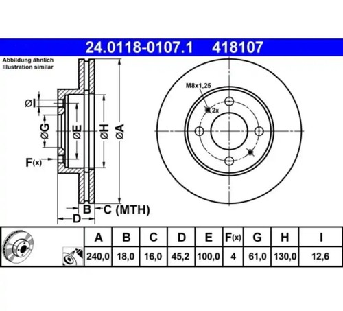 Dischi freno ate ø240mm - 2,