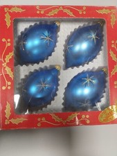 4 palline di Natale vintage