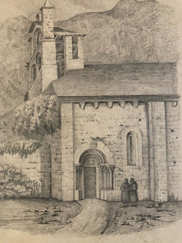 Bella disegno chiesa - disegno,