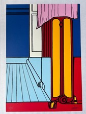 valerio adami serigrafia radiator 1971 60 x 42 cm 