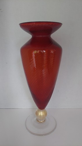 Vaso tromba vintage murano - vaso,