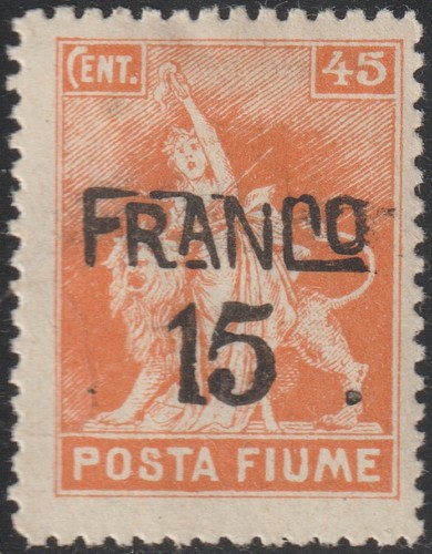 1919 fiume cent - 15, nuovo