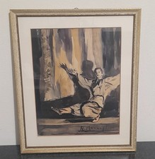 Quadro Acquerello Originale Di Nuccio Marsaglia Pittore Di Sanremo