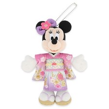 Giappone Tokyo Disney Resort Minnie Mouse peluche giocattolo distintivo...