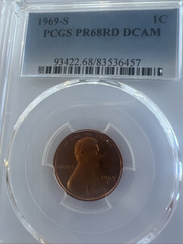 1969 proof lincoln - 1c,