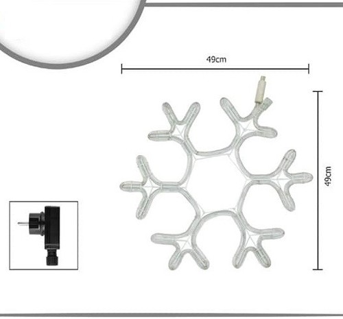 Fiocco neve con led luce - neve,