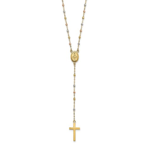 Rosario vero 14kt tricolore
