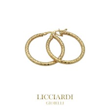 Orecchini donna cerchi oro giallo 18kt