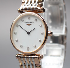 Longines La Grande Classique L4.209.1 Ladies Rose Gold GP Diamond Shell Dial QZ