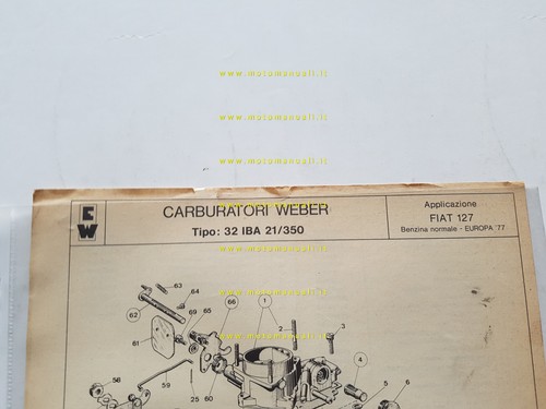 Weber carburatore iba - 30,