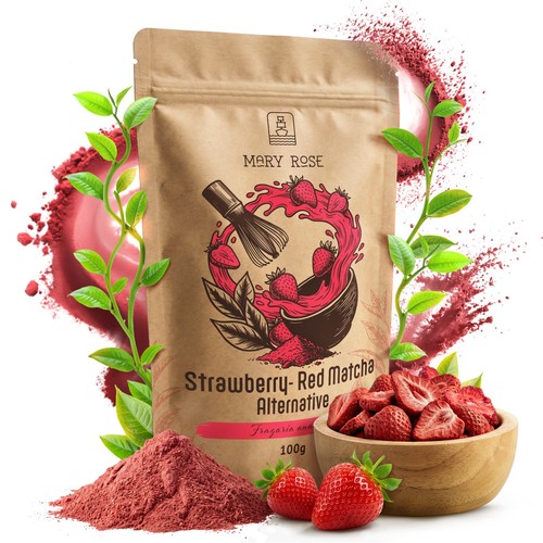 Fragola polvere mary rose - fragola,