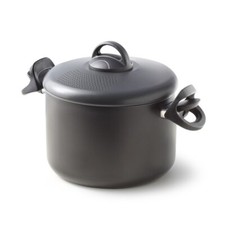 Pentola con Coperchio Forato Scolapasta a 2 Manici Antiaderente 4,5 L da Ø 22 cm