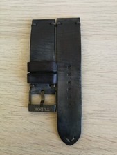 23/23mm black calf leather strap for Tudor BB Bronze