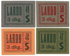 3 DKG LOTTO 4 BUONI ALIMENTARI PER ACQUISTO LARDO SUP
