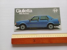 Alfa Romeo Giulietta 1.3 - 1.6 1977 depliant originale italiano