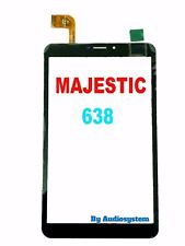 VETRO +TOUCH SCREEN ORIGINALE MAJESTIC PER TABLET TAB-638 4G NERO DISPLAY NUOVO