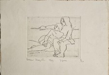 Lorenzo Ceregato, Acquaforte Su carta, 1969, stampa 13,6x17,7 cm.