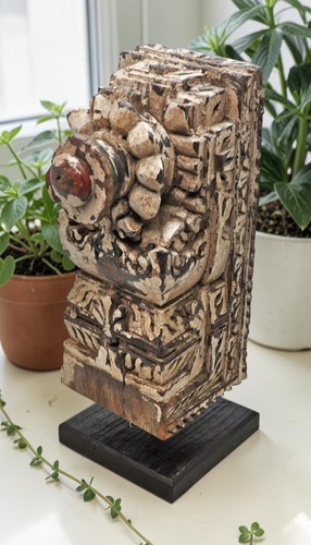 Antico legno intaglio - antico, in