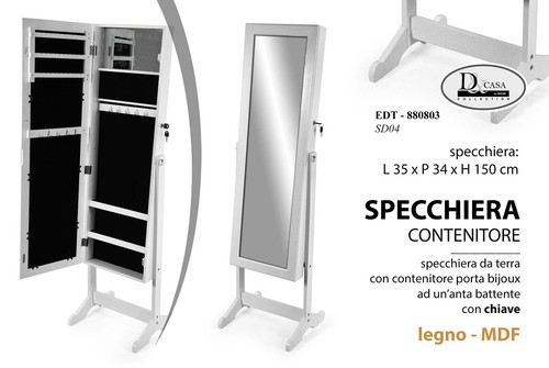 Specchiera terra bianco con - terra,