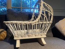 Culla/Dondolo in vimini e