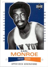 card NBA Basketball # 95 Earl Monroe 2002 Upper Deck