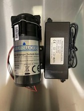 POMPA MEMBRANA BOOSTER 400 G + ALIMENTATORE 5A  OSMOSI INVERSA innesti 1/4" 24 V