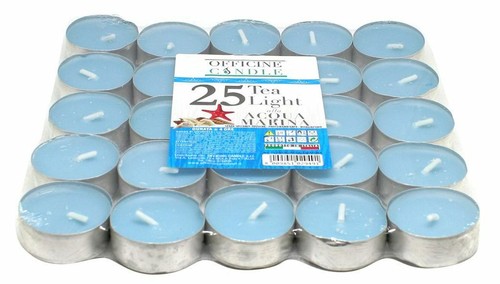 Set pezzi candele azzurre - pezzi,