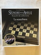 SET SCACCHI IL SIGNORE DEGLI ANELLI- scacchiera  + 57 pezzi in piombo