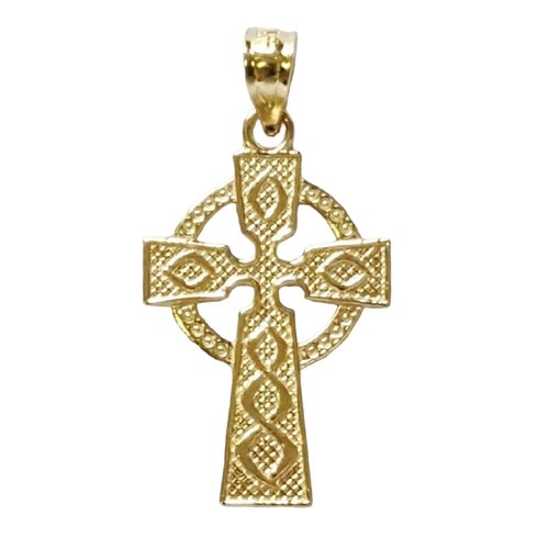 Ciondolo croce celtica oro - in,