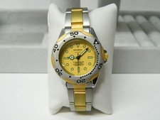 Gold tone HELBROS SCUBA MASTER super professional diver's watch 10ATM