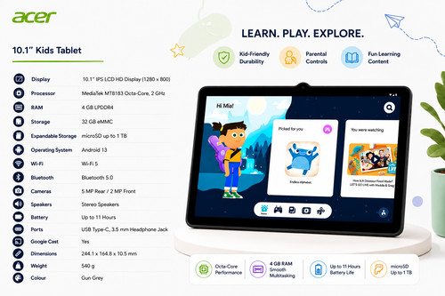 Acer tablet bambini - acer, 10.1"
