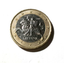Moneta Rara 1 Euro Lituania